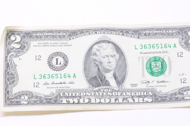 lot 4461 image: 2009 $2.00 bill