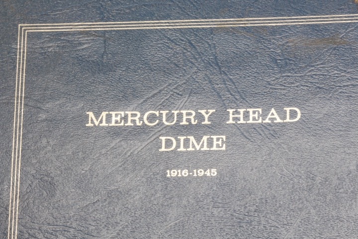 lot 4469 image: Mercury head dime collection, 35 total