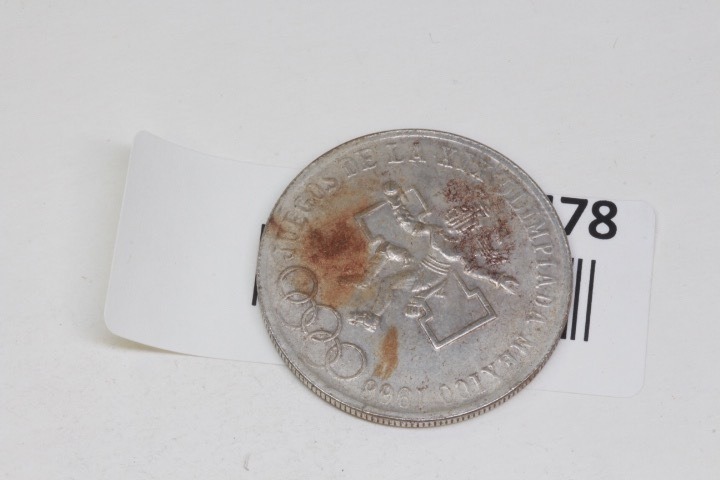 lot 4478 image: 1968 Silver olympic coin