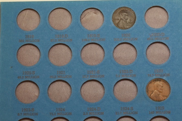 lot 4483 image: 11-Lincoln cent collection