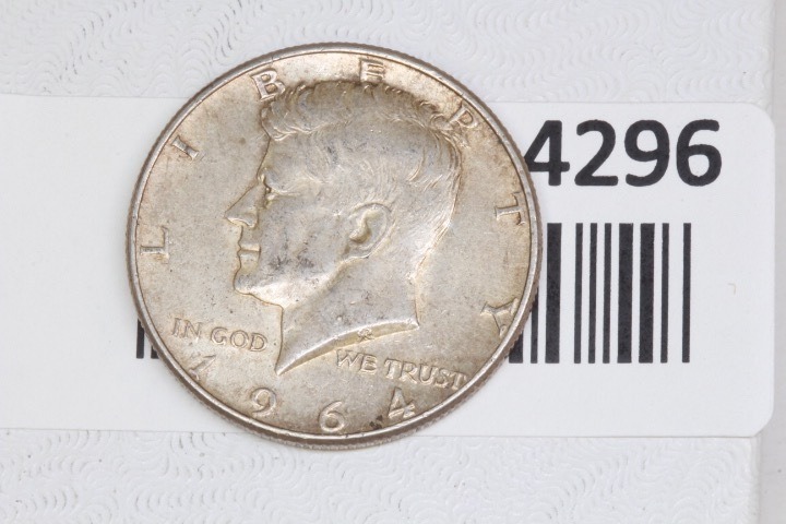 lot 4296 image: 1964 Kennedy half dollar