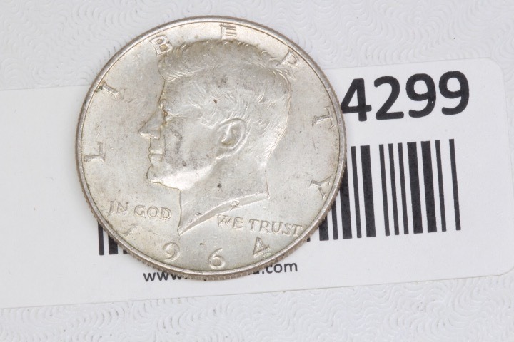 lot 4299 image: 1964 Kennedy half dollar
