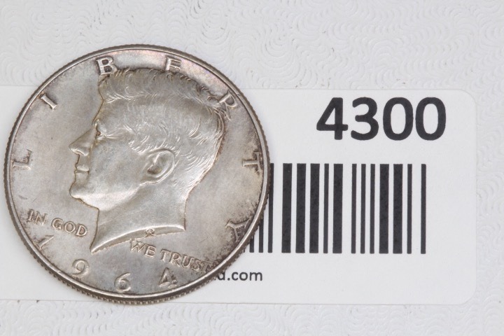 lot 4300 image: 1964 Kennedy half dollar