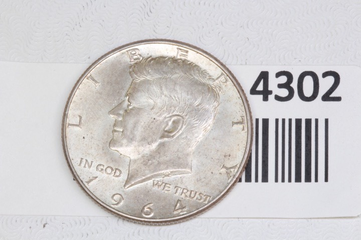 lot 4302 image: 1964 Kennedy half dollar