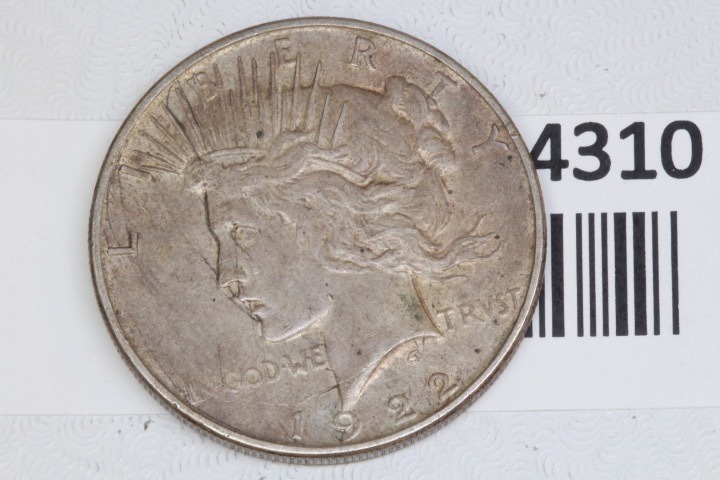 lot 4310 image: 1922 Peace Dollar