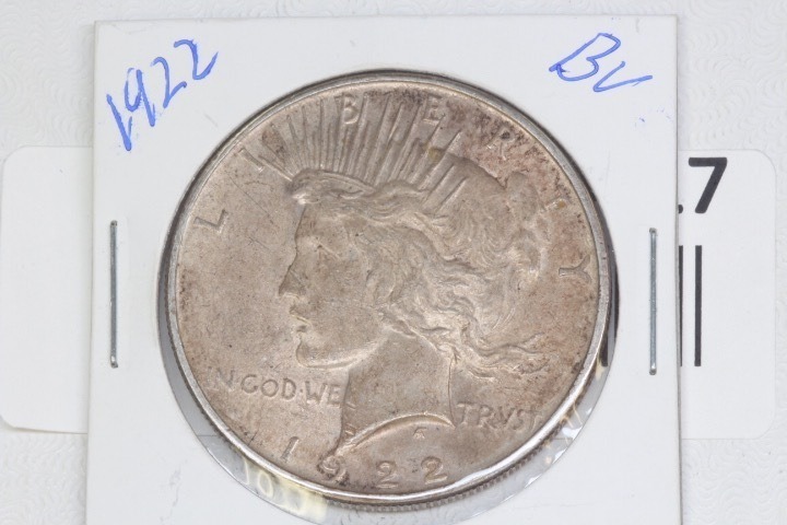 lot 4317 image: 1922 Peace Dollar, BRILLIANT UNCIRCULATED