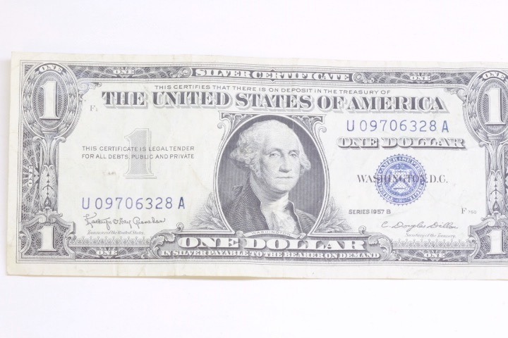 lot 4325 image: 1957 B $1.00 Silver Cert