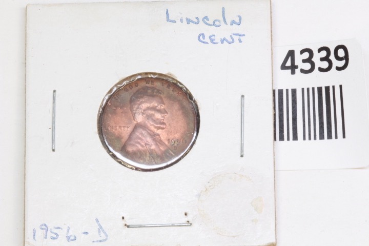 lot 4339 image: 1956 D Lincoln cent