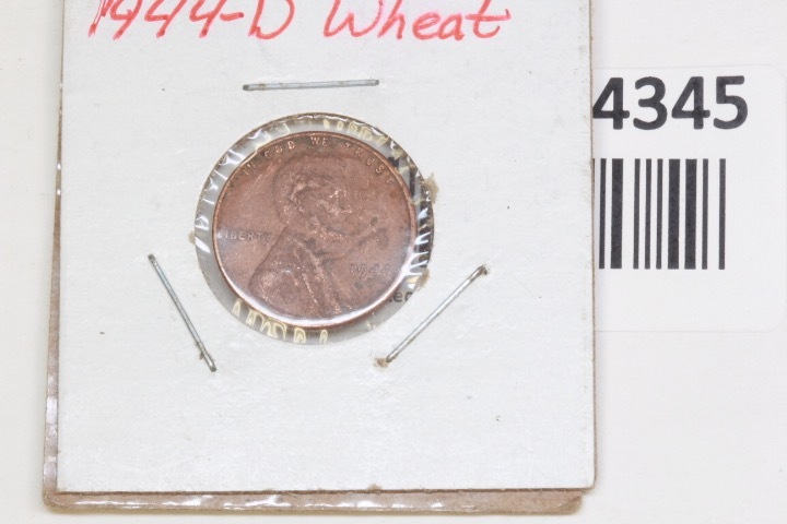 lot 4345 image: 1944 D Wheat Penny