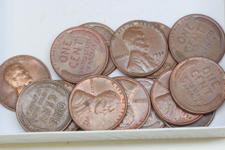 lot 4349 image: 15- Wheat pennies