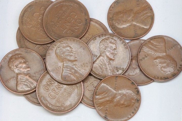 lot 4351 image: 15-1940 Wheat Pennies