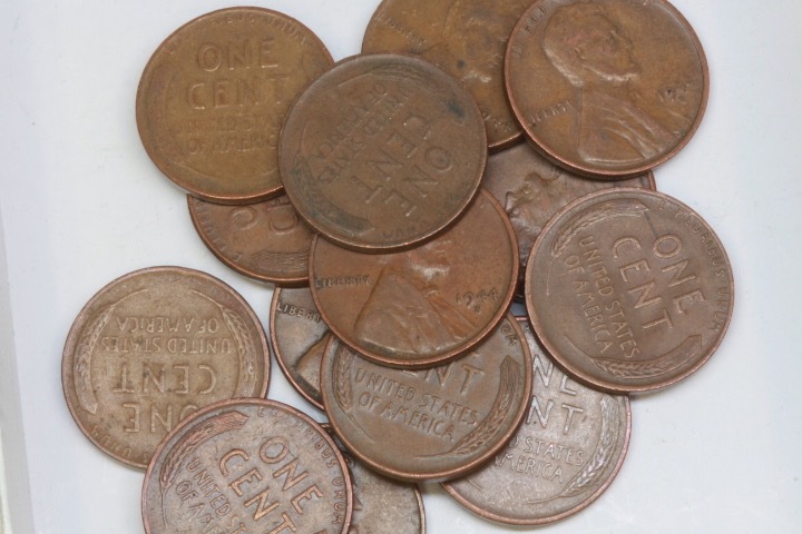 lot 4354 image: 14-1944 Wheat Pennies
