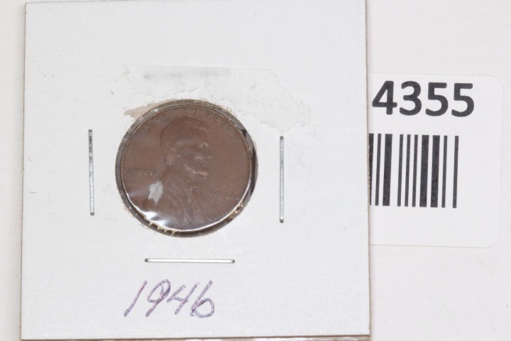 lot 4355 image: 1946 Lincoln Wheat Penny