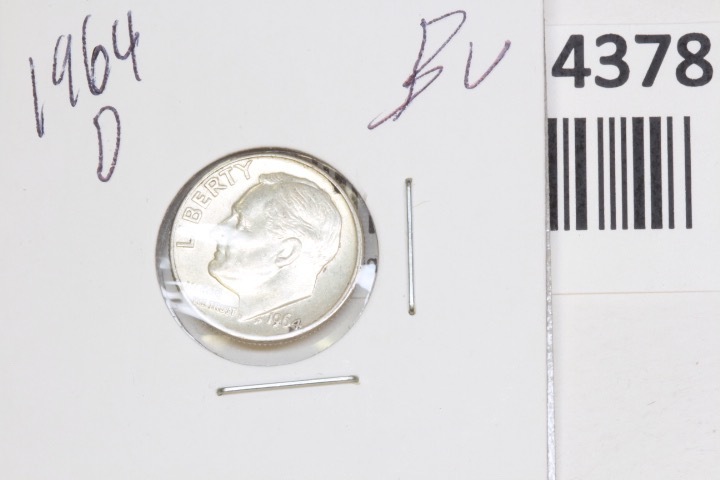 lot 4378 image: 1964-D Roosevelt BU