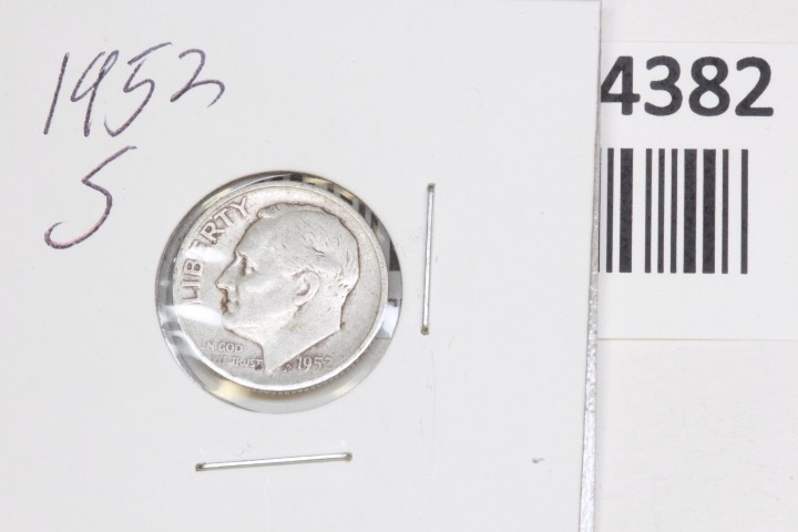 lot 4382 image: 1952-S Roosevelt dime