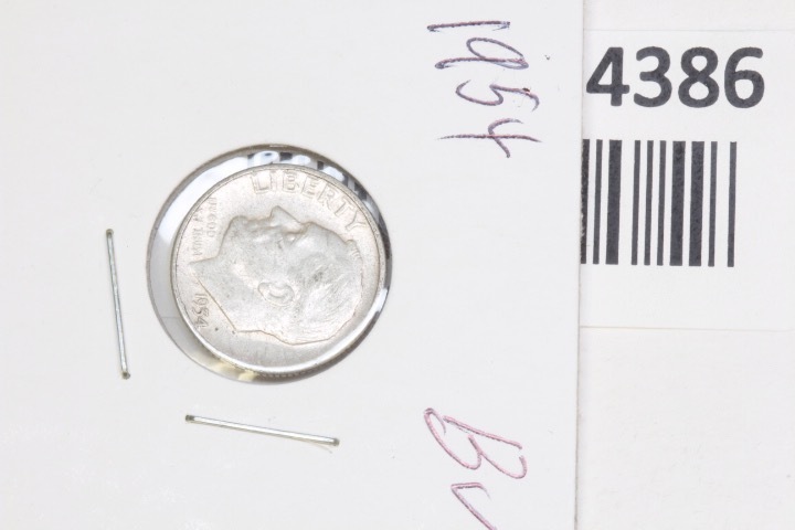 lot 4386 image: 1954 Roosevelt, Brilliant Uncirculated