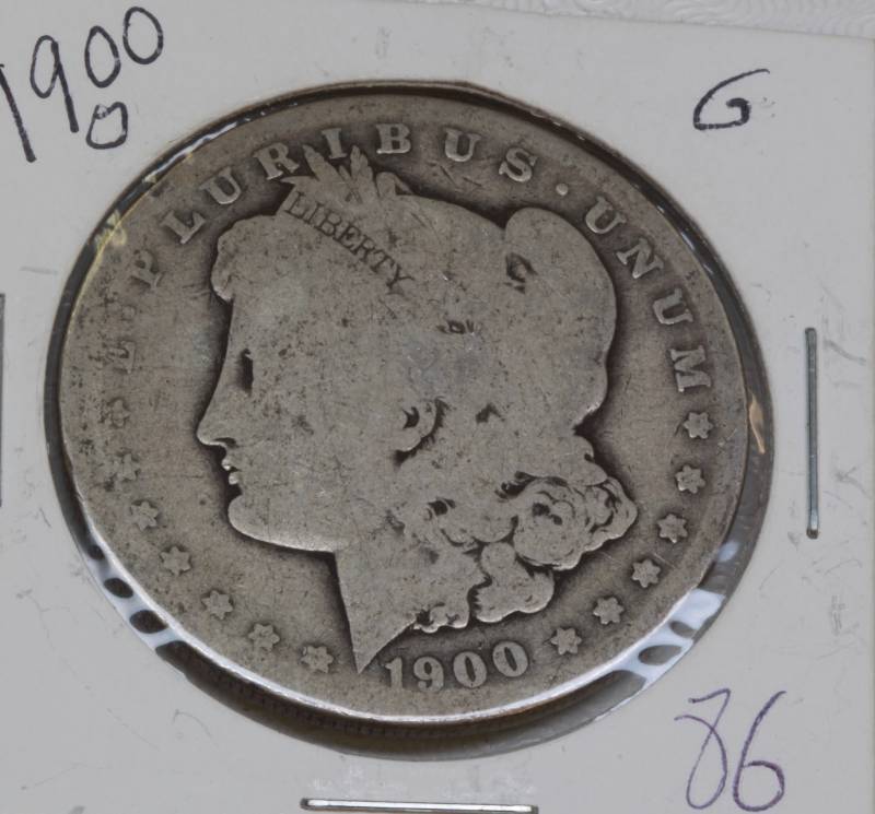 lot 4008 image: 1900 O Morgan Silver Dollar