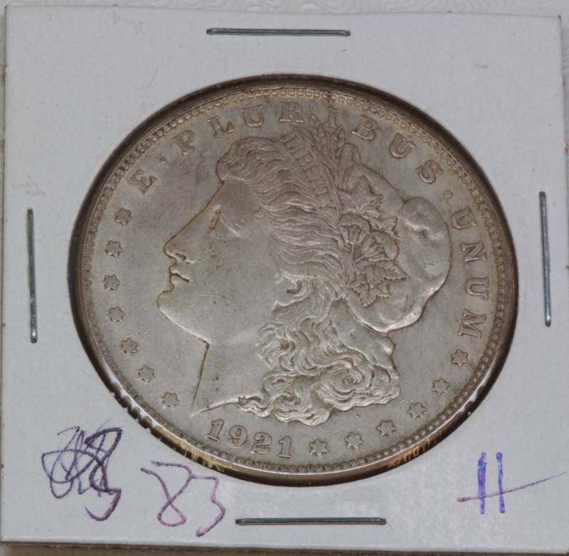 lot 4007 image: 1921 D Morgan Silver Dollar