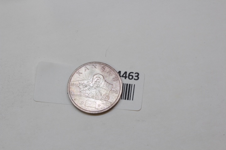 lot 4463 image: 1961 Centennial Kansas STATEHOOD COIN