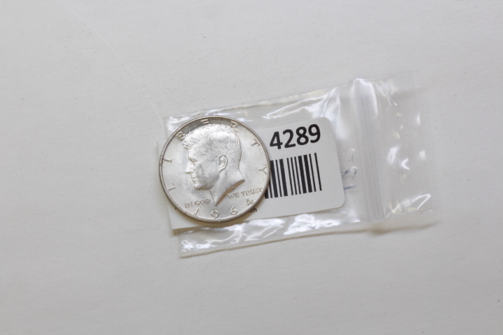 lot 4289 image: 1964 Kennedy Half Dollar