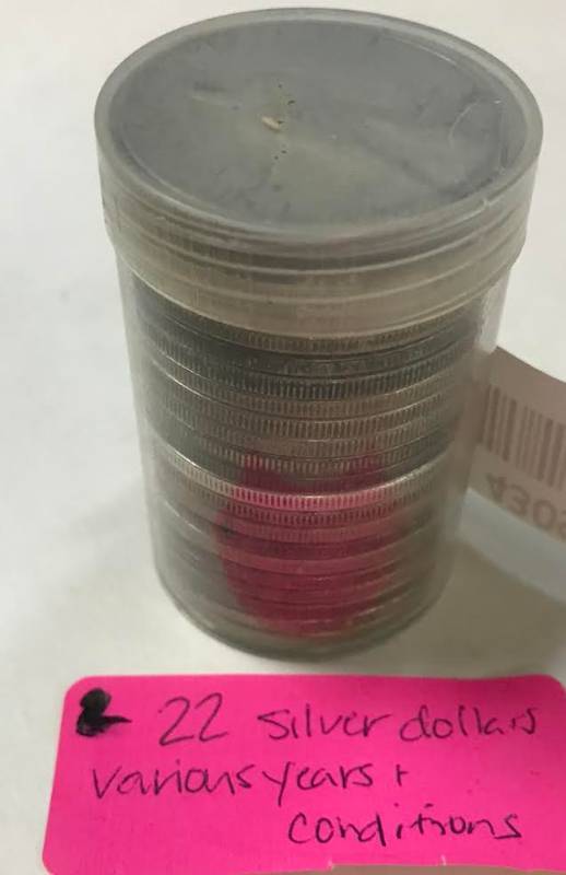 lot 4309 image: 22 Morgan Silver Dollars, Various