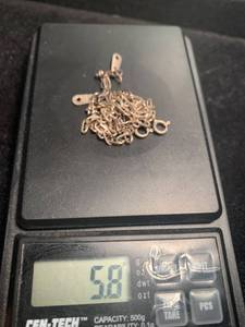 lot 20 image: Two Sterling Silver Necklaces