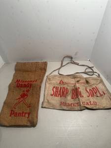 lot 103 image: Vintage Feed Bag, Work Apron Advertising