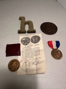 lot 113 image: Coin, Paperweight, Memorial Pin, Etc