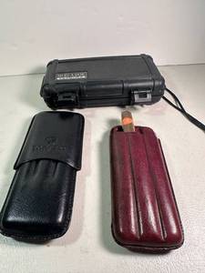 lot 128 image: Herf-A-Dor by Humi-Care, 2 Cigar Cases