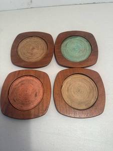 lot 159 image: Mid Century Wooden Coasters (4)