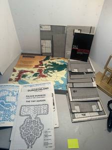 lot 162 image: Dungeons Dragons and Steve Jackson Traveller Game Sheets