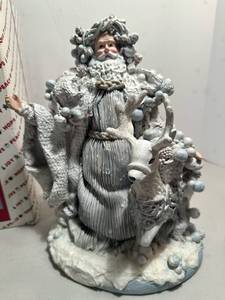 lot 175 image: House of Lloyd Father Frost with Deer resin statue 12��