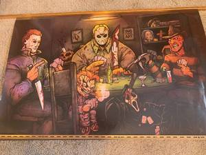 lot 208 image: Horror Movie Character Poster