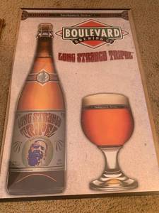 lot 212 image: Boulevard Brewing Co. Poster Long Strange Tripel