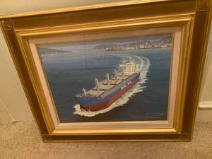 lot 244 image: King Island Ship Print