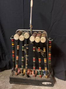 lot 255 image: Vintage Croquet Set