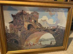 lot 261 image: Framed Needlepoint