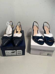 lot 313 image: Lot of 2 pair NIB women��s heels size 7
