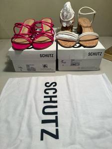 lot 314 image: Lot of 2 pair NIB Schutz women sandal size 7B