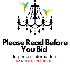 lot 0 image: Important Information - Read Before You Bid