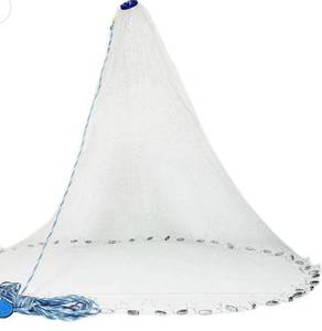 lot 3432 image: Fishing Cast Net - Easy Throw Hand Cast - Strong Nylon Mesh