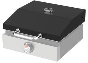lot 4246 image: Griddle Lid for Blackstone 17 Inch Adventure Ready 1832 Griddle, 1971 Flat Top Grill Station, Outdoor Hinged Lid Griddle Hard Cover Hood with Handle for 17 Blackstone Tabletop Cooking Station Griddle