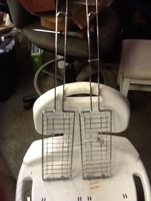 lot 101 image: Two outdoor grill baskets great for fish and other items a must for camping