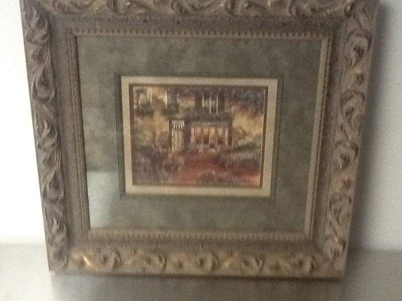 lot 142 image: Great Christmas present beautifully framed and matted picture high dollar matting 2 x 2. 5 foot