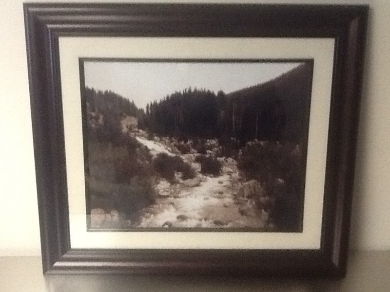 lot 144 image: Very nice scenery picture frames and matted in beautiful frame 28 x 30
