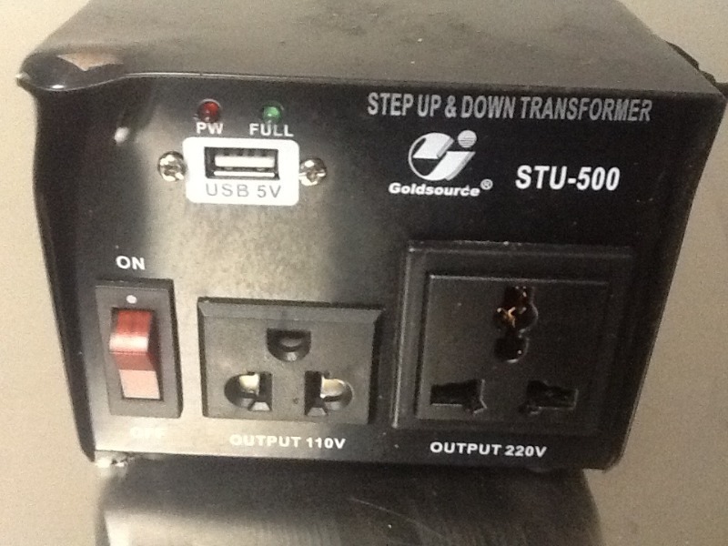 lot 199 image: Nice never been used step up and down transformer as pictured