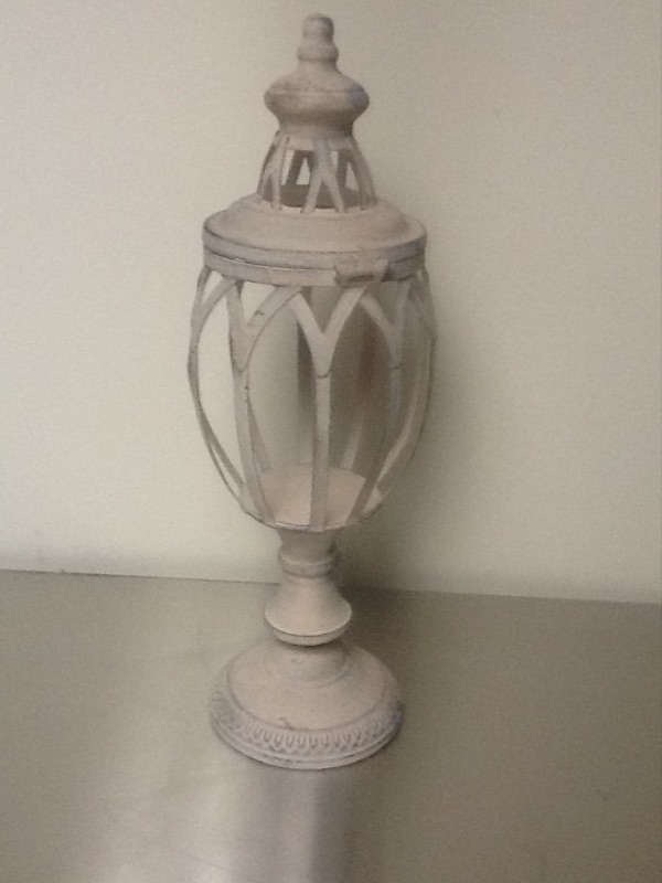lot 207 image: Nice 2 foot tall metal Decore peace