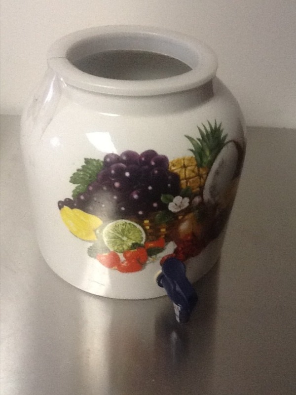 lot 251 image: Nice countertop ceramic water bottle dispenser