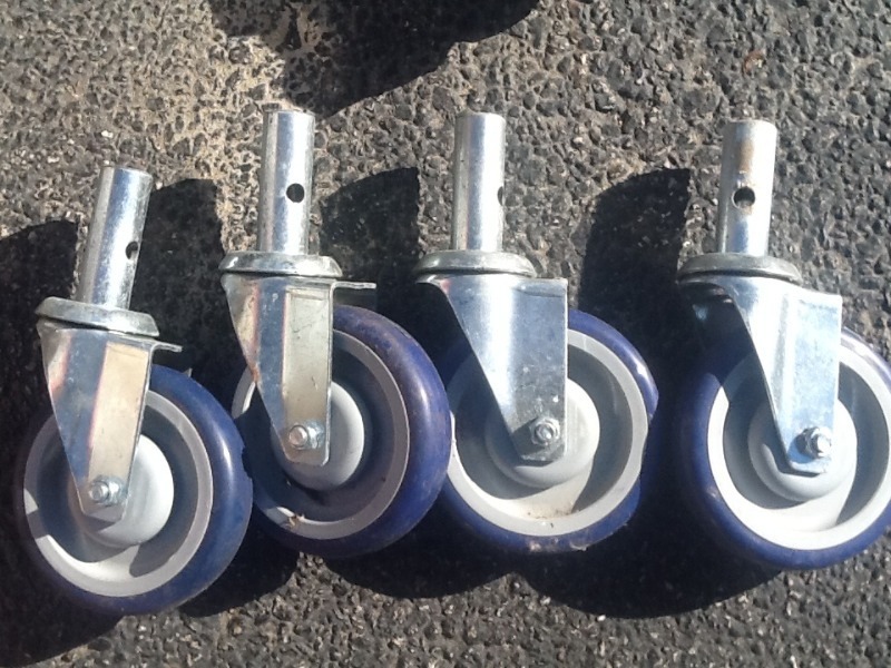 lot 36 image: Set of (4) 6  casters swivel as pictured