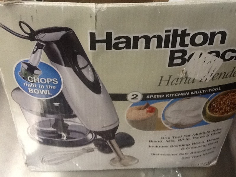 lot 73 image: Hamilton Beach blender food processor combination very handy and it never been used